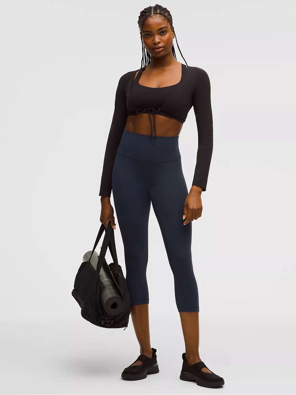lululemon athletica Navy High-Rise Capri Leggings